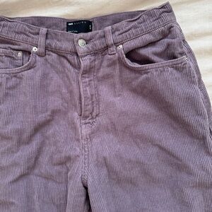 ASOS | straight leg corduroy pants | purple | 30x30